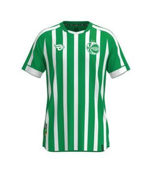 Camisa Esporte Clube Juventude listrada verde e branco modelo 2022/01