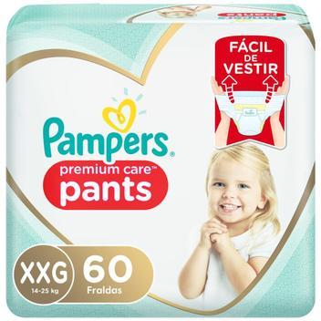 2 Pacotes Fralda Infantil Pampers Premium Care Pants XXG com 60 Unidades (Total 120)