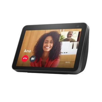 Speaker Amazon Echo Show 8 2 - com Alexa - Tela 8 Touchscreen - Bluetooth/Wi-Fi - Preto