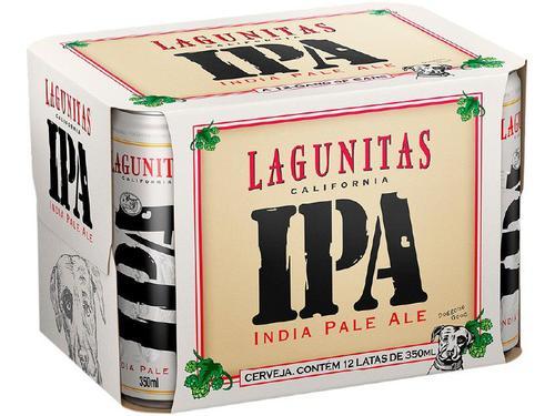 12 Unidades Cerveja Lagunitas Califórnia Puro Malte IPA Ale - 350ml