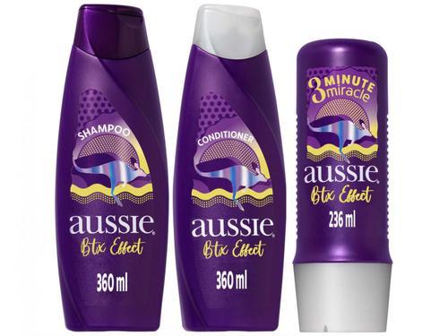 Kit Shampoo e Condicionador Aussie Btx Effect Óleo de Jojoba 360ml + Aussie 3 Minutos Milagrosos