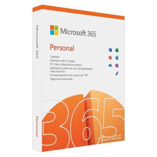 Microsoft 365 Personal 1 Usuário com 1TB na Nuvem - QQ2-01386 - Pacote Office