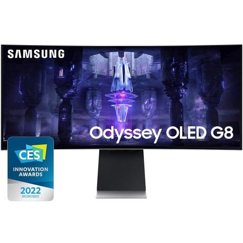 Monitor Samsung Odyssey G8 OLED 34” 2K 175Hz 0.1ms 99% DCIP3 Curvo 1800R HDR10+ True Black 400 - LS34BG850SLXZD