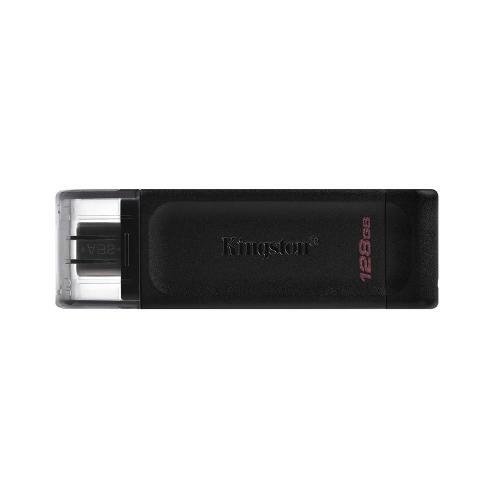 Pen Drive Kingston 128GB USB-C 3.2 Gen 1 DataTraveler 70 Preto - DT70/128GB