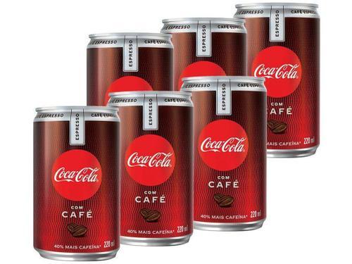 Refrigerante Coca-Cola Café Espresso 220ml - 6 Unidades