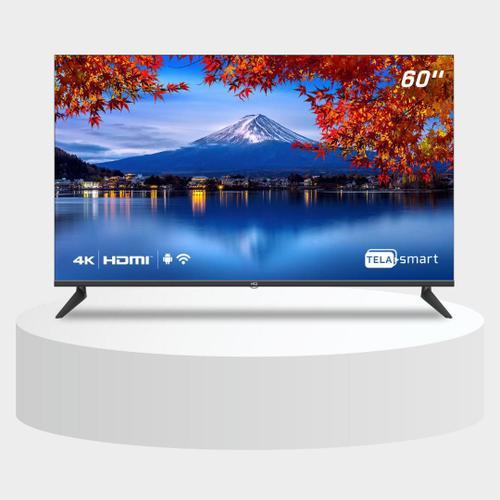 Smart TV HQ 60" UHD 4K HDR Android 11 Design Slim Processador Quad Core Espelhamento de tela - HQSTV60