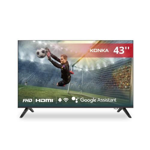 Smart TV LED Konka 43" Full HD Design sem bordas comando por voz Google Assistant e Android TV com Bluetooth - KDG43