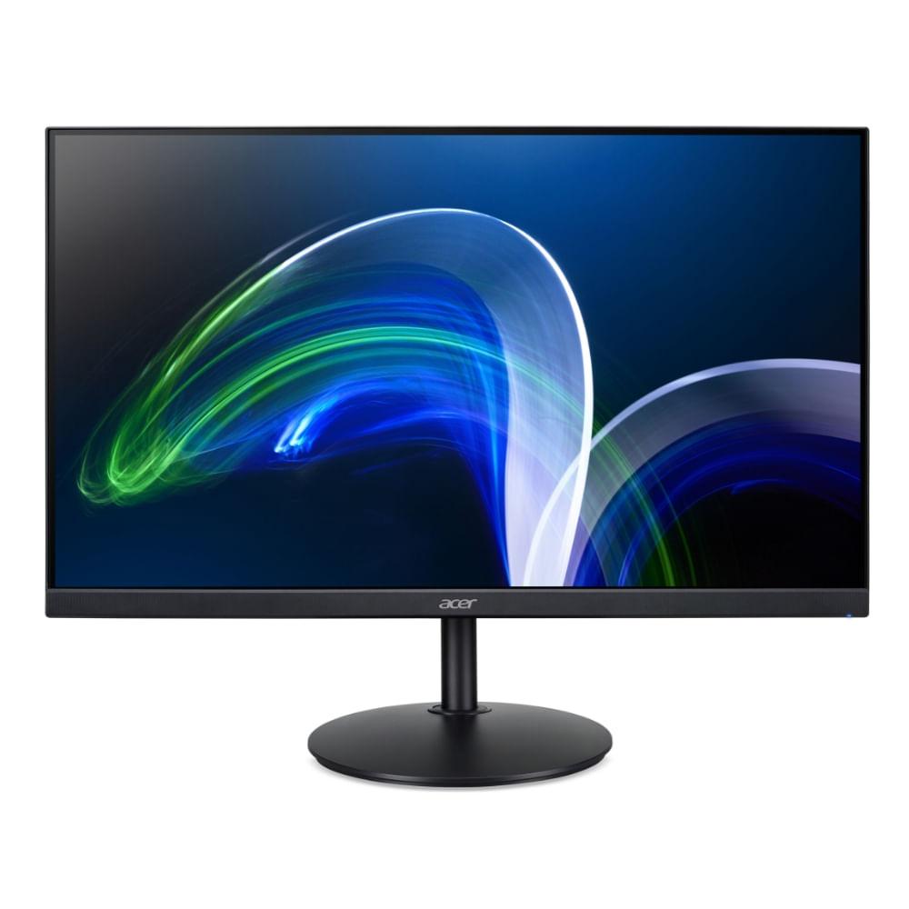 Monitor Acer LED 23.8" Full HD IPS 75hz 1ms - CB242Y B + Kit Acer Teclado + Mouse Office com Cabo OCC300