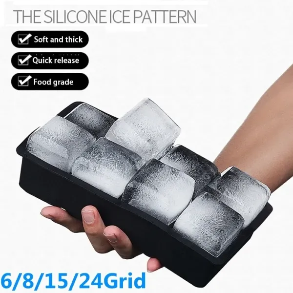 Forma de Gelo em Silicone 214 Cubos