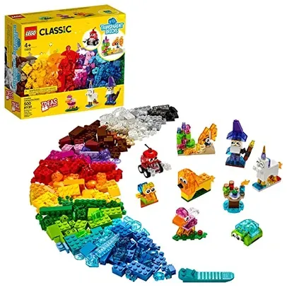 LEGO® Classic Blocos Transparentes Criativos (500 peças)