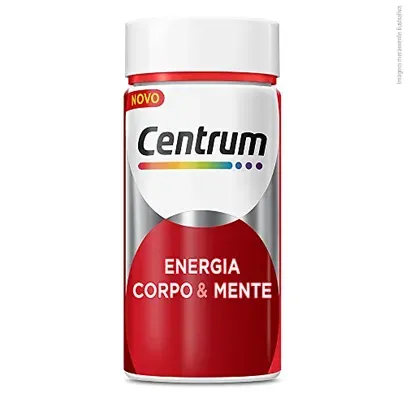 (Rec) Centrum Suplemento Multivitamínico Adulto Energia, Corpo e Mente com Cafeína e Vitamina B, 60 cápsulas
