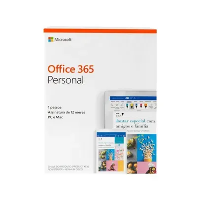 Pacote Office 365 Personal, Digital, 1TB, 1 licença - Microsoft