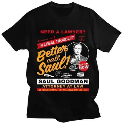 Camiseta Estampada Better Call Saul (Breaking Bad)
