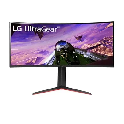 Monitor Gamer LG UltraGear LG 34 Curvo LED WQHD, UltraWide, 160Hz, 1ms, DisplayPort e HDMI, AMD FreeSync Premium, HDR10, 99% sRGB - 34GP63A-B