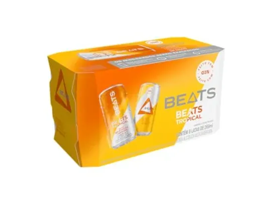 [REC] Pack de Bebida Mista Skol Beats Tropical 269ml - 8 Unidades