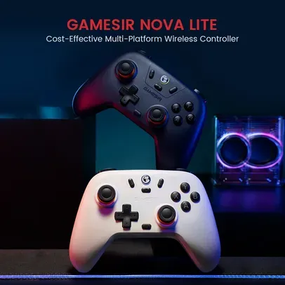 Controle GameSir T4 Nova Lite Sem Fio Bluetooth Hall Effect, Nintendo Switch, iPhone, Android, PC