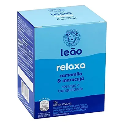 Chá Leão Relaxa Camomila e Maracujá - 10 Sachês