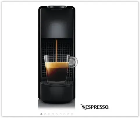 Cafeteira Nespresso Essenza Mini Preta para Café Espresso - C30-BR + R$ 450 em Cafés
