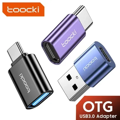 Toocki OTG USB 3.0 para Tipo C Adaptador, Micro para Tipo C Macho para USB 2.