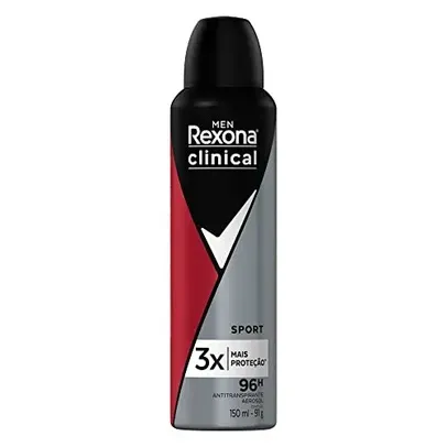 [+ por - R$12,66] Desodorante Antitranspirante Rexona Clinical Sport 150ml