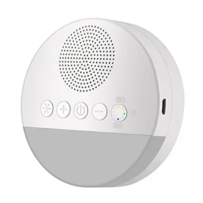 Staright White Noise Sleep Machine Built-in 6 Som suave Luz de respiração suave 15/30/60 Sincronização inteligente para pessoas de todas as idades