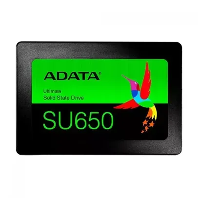SSD Adata SU650 1TB, Sata III, Leitura 520MBs e Gravação 450MBs, ASU650SS-1TT-R