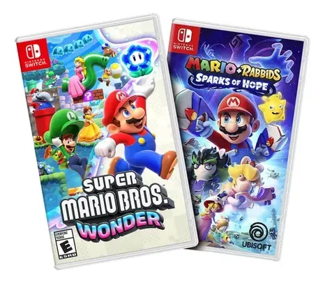 Combo Super Mario Bros Wonder E Mario Rabbids Sparks Of Hope