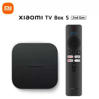 [Taxa inclusa / G. Pay] Xiaomi Mi TV Box S (2ª geração) 4K Versão global com Google TV (Android) - 2gb, 8gb, Google Assistente, Dolby Atmos