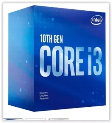 Processador Intel Core i3-10100F, Cache 6MB, 3.6GHz lga 1200