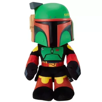 Boneco de Pelúcia Boba Fett Mattel Star Wars Lançamento de Foguete – 30cm