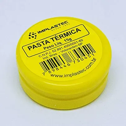 [+Por- R$3 ] Pasta Térmica Pote de 15G. Marca Implastec.