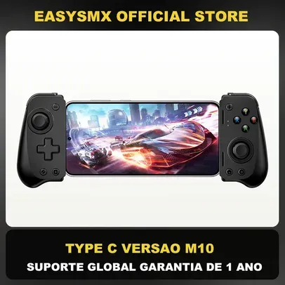 [Taxa inclusa] Controle EasySMX M10 Tipo C com Hall Effect para Android e iPhone 15 - Game Pass, Steam Link