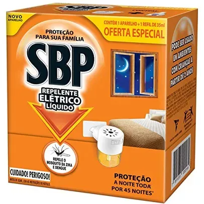 SBP Repelente Elétrico Líquido 45 Noites Novo Aparelho + Refil