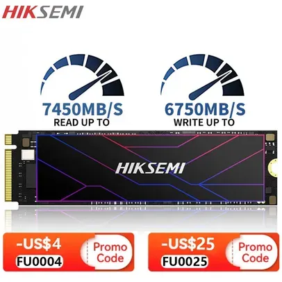 [IMPOSTO INCLUSO] HIKSEMI SSD 1TB SSD M2 NVMe PCIe 4.0 X4 M.2 2280 NVMe 7100Mbps
