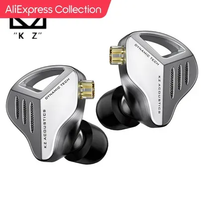 [PRIMEIRA COMPRA] KZ ZVX Fones De Ouvido Dinâmico HIFI Baixo Earbuds In Ear