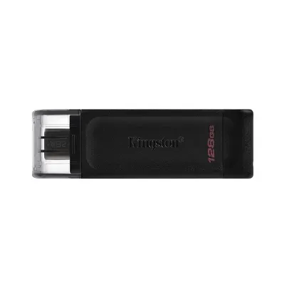[P. NINJA] Pen Drive Kingston 128GB USB-C 3.2 Gen 1 DataTraveler 70, Preto - DT70/128GB