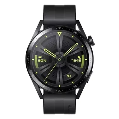 Smartwatch HUAWEI GT3 46mm - Relógio Inteligente Tela AMOLED de 1.43'' Duração da Bateria até 2 Semanas Bluetooth Preto