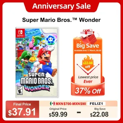 |Super Mario Bros. Wonder Nintendo Switch jogos Console, 100% original física