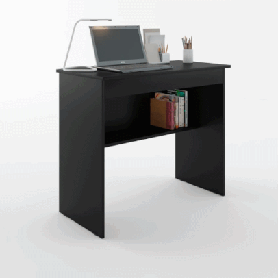 Escrivaninha/Mesa de Computador com 1 Gaveta e Prateleira Organizadora para Quarto ou Escritório