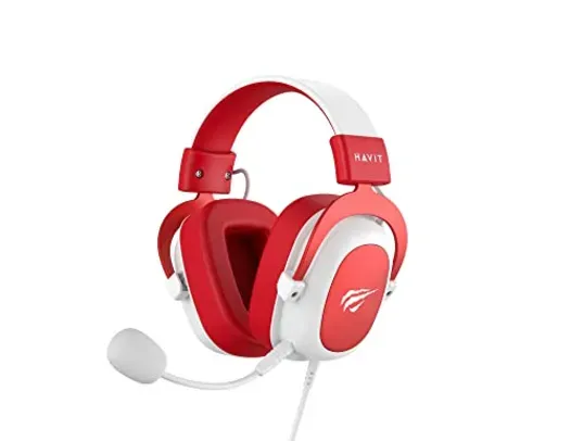 [App + Prime] Headphone Fone de Ouvido Havit HV-H2002d Red, Gamer, com Microfone
