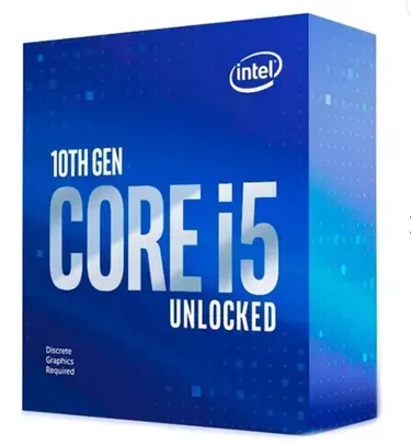 Processador Intel Core i5-10600KF, 6-Core, 12-Threads, 4.1GHz (4.8GHz Turbo), Cache 12MB, LGA1200, BX8070110600KF