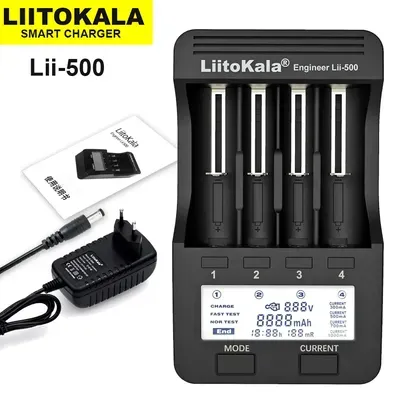 (Novo usuário/Taxa inclusa) Carregador liitokala lii-500