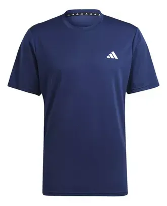 Camiseta Treino Manga Curta Logo-azul Adidas