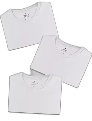 Kit Com 3 Camisetas Hering Masculinas Básicas - P e M