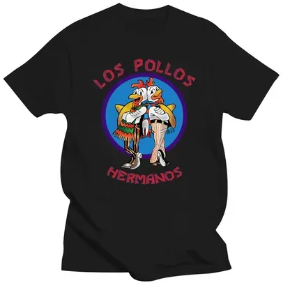 [1° Compra R$ 8] Camiseta Breaking Bad Los Pollos Hermanos