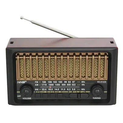 [BR] Rádio Retro Vintage Bluetooth MP3, AM, FM, SD, USB