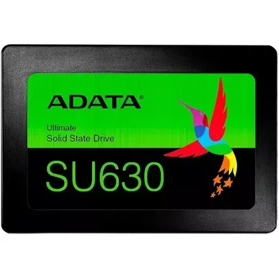 SSD Adata SU630, 480GB, Sata III, Leitura 520MBs e Gravação 450MBs, ASU630SS-480GQ-R