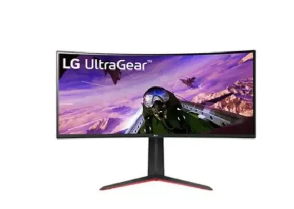 Monitor Gamer LG UltraGear LG 34" Curvo LED WQHD, UltraWide, 160Hz, 1ms, DisplayPort e HDMI, AMD FreeSync Premium, HDR10, 99% sRGB - 34GP63A-B