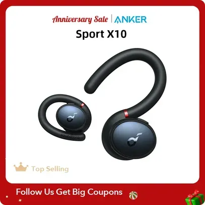 [Taxa Inclusa/Moedas] Fone Bluetooth Anker Soundcore Sport X10 Com Bluetooth 5.2 e Proteção Ipx7