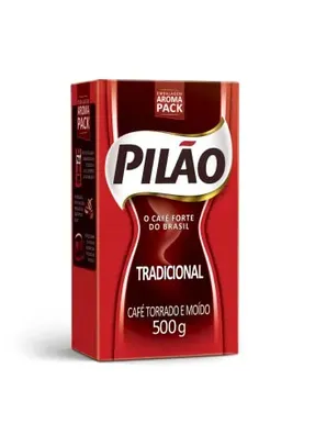 (REC) (40% off 2ª unidade) Café Pilão Torrado e Moído Tradicional Vácuo 500 gramas
